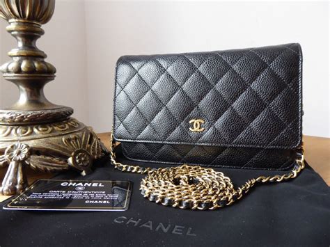 chanel wallet caviar black|Classic wallet on chain .